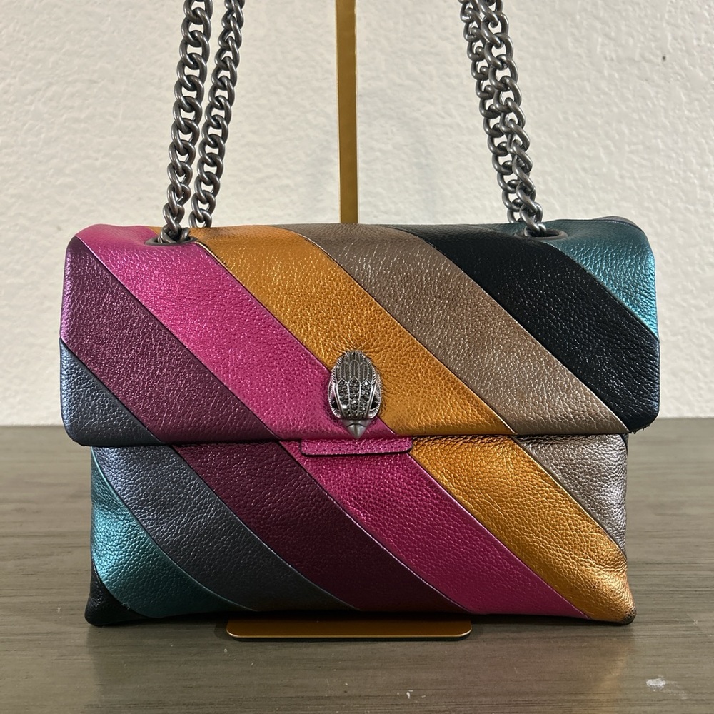 Kurt Geiger Kensington Multicolor Striped Women's Bag - Picture 2 of 9